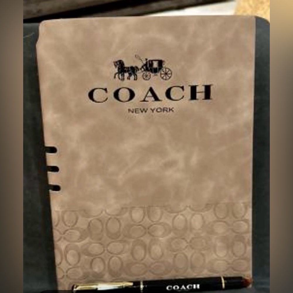 Coach Brown Signature Notebook - Picture 2 of 2
